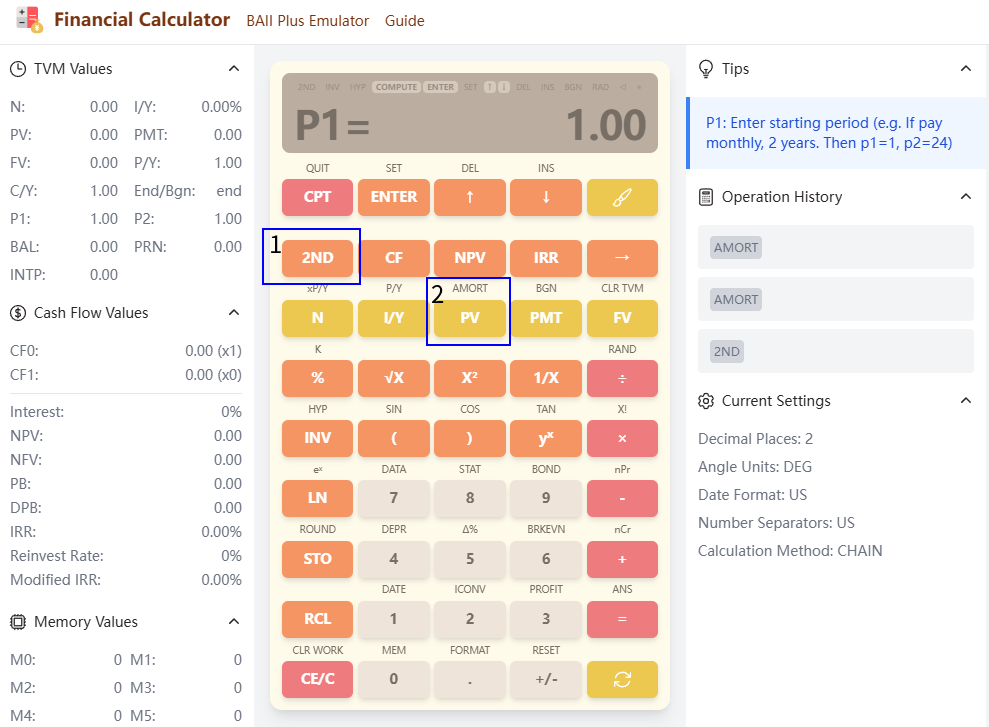 Calculadora BA II Plus